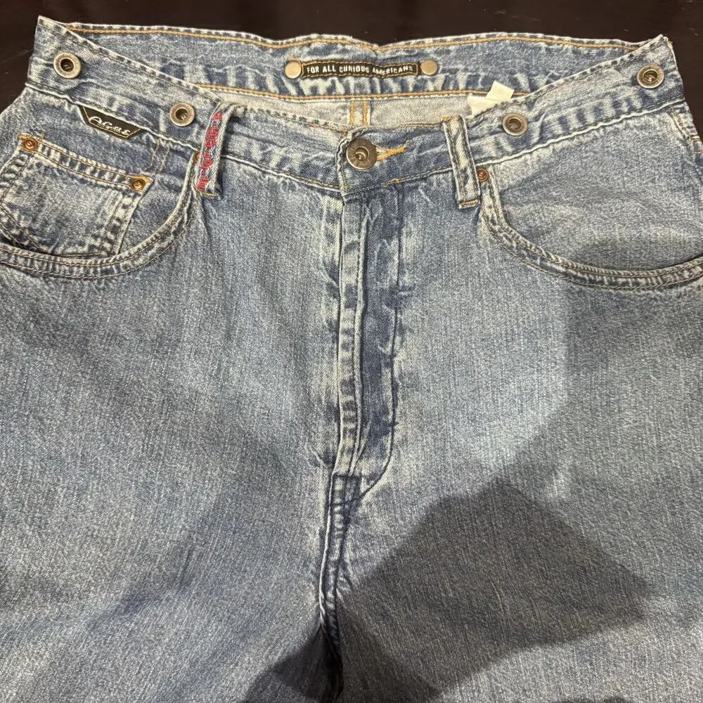 Rare VTG 90s AGoldE E.V.E.N.T Era “ For All Curious Americans” Jeans 29 - Picture 2 of 9